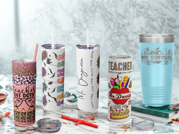 Personalized Teacher Tumblers | Custom Engraved Stainless Steel Tumblers