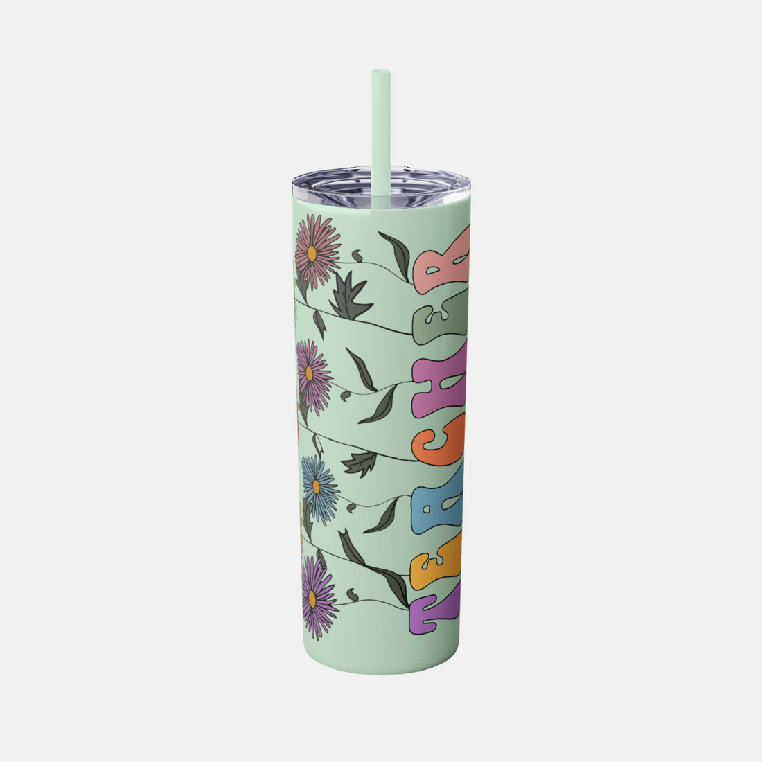 Personalized Teacher Tumbler - 20oz Stainless Steel with Lid & Straw 📚