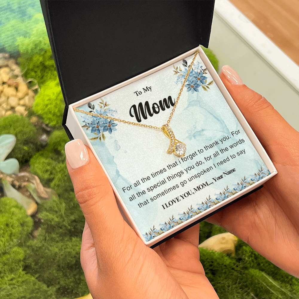 Personalized Alluring Beauty Necklace: A Timeless Gift of Love for Mom