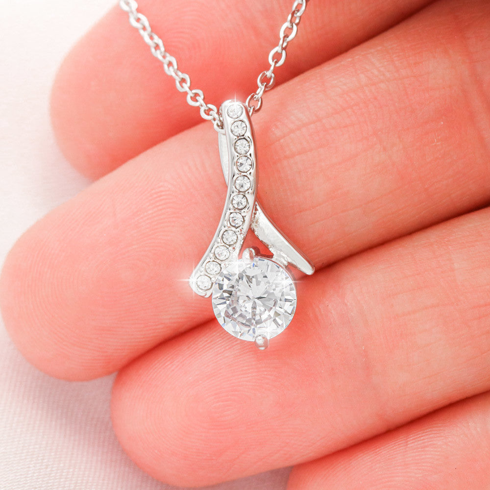 Personalized Alluring Beauty Necklace: A Cherished Gift of Love for Your Daughter