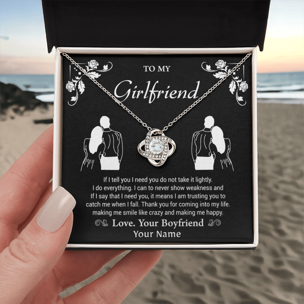 Personalized Love Knot Necklace: A Symbol of Eternal Love for Your Girlfriend