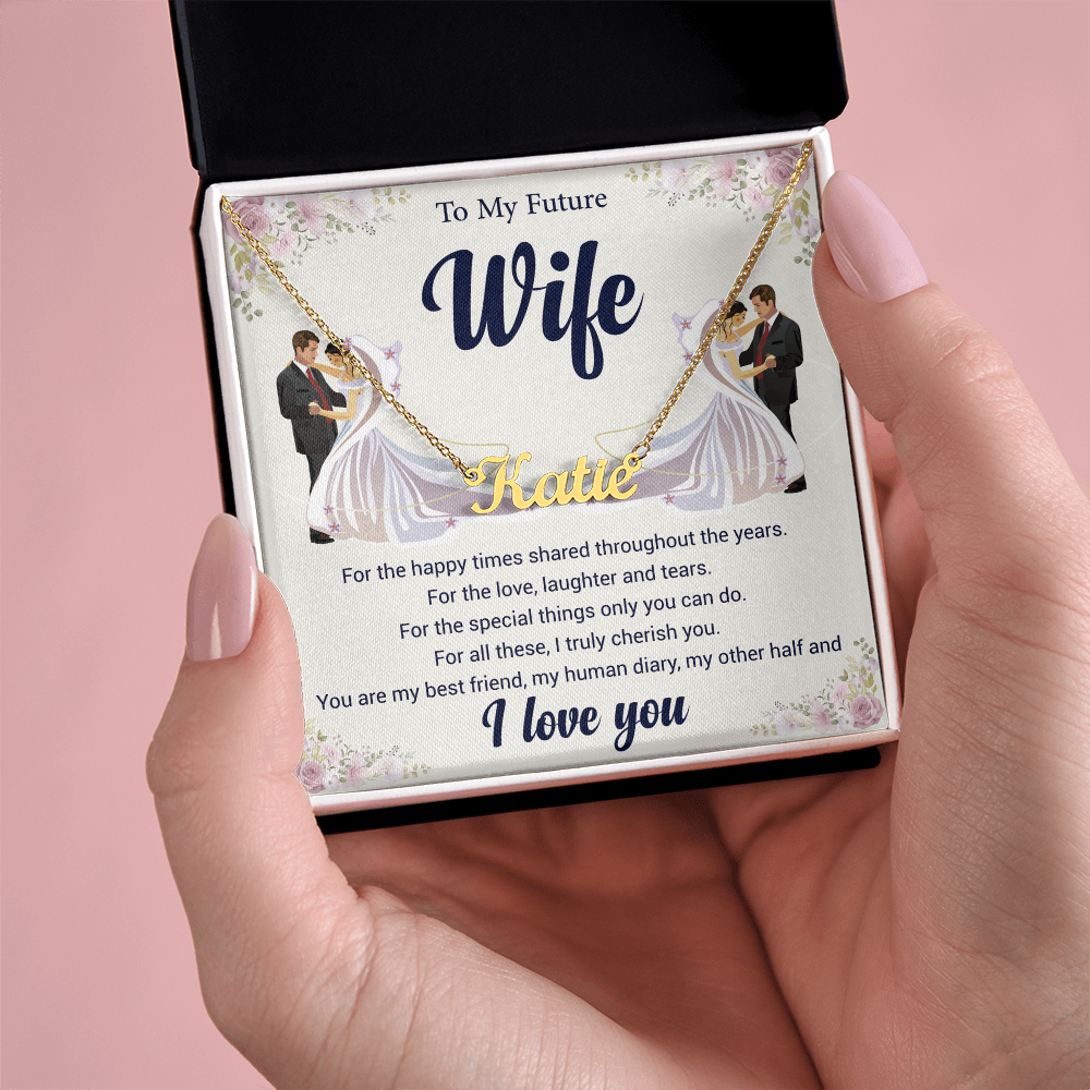 Personalized Name Necklace for Wife – A Heartfelt Christmas Gift