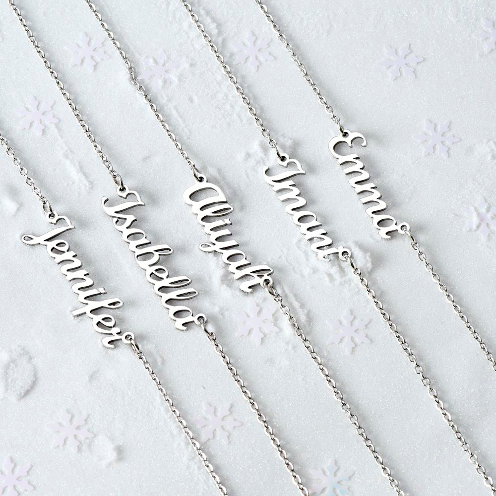 Personalized Name Necklace – Custom Jewelry with Cursive Name – Made in USA