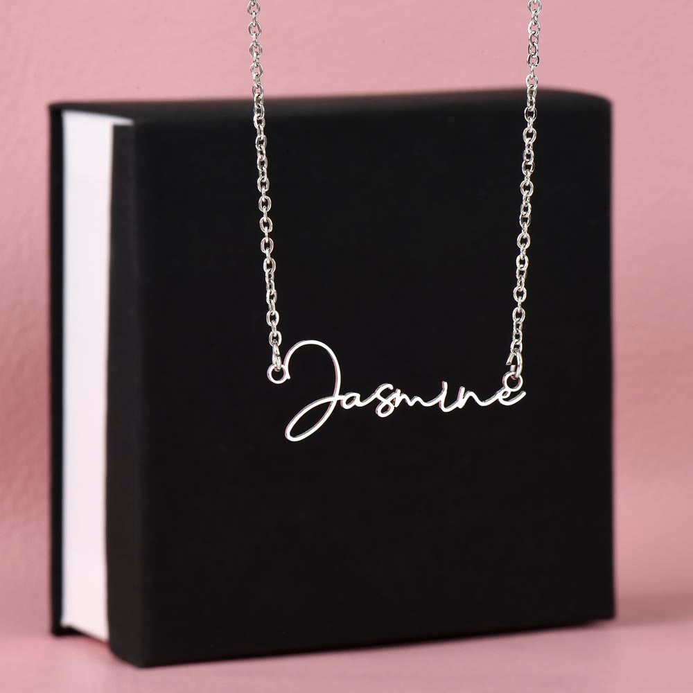 Personalized Signature Style Name Necklace for Daughter – A Heartfelt Christmas Gift