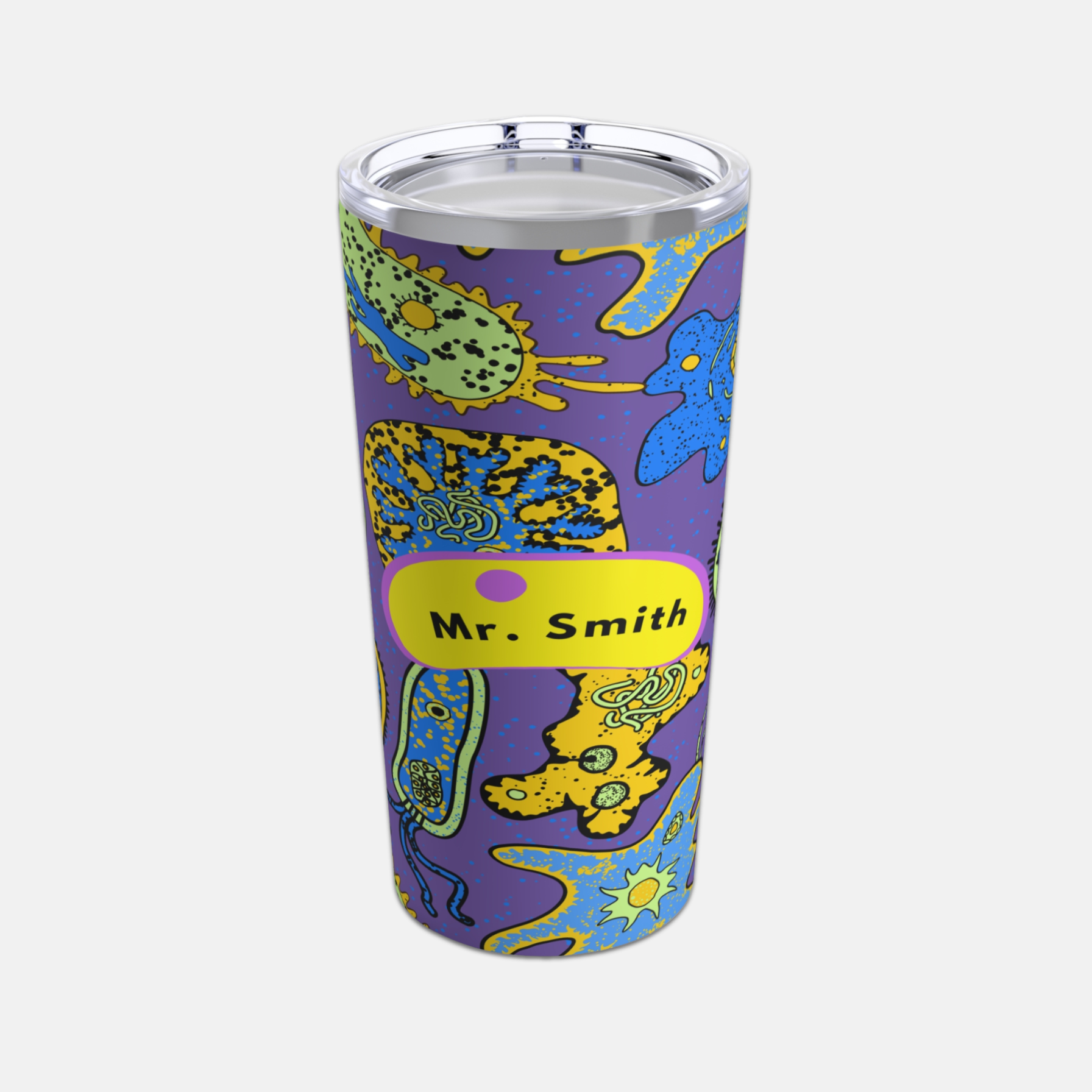Alt text: "Personalized biology-themed tumbler with abstract science illustrations, featuring microorganisms, cells, and other biology-related symbols on a vibrant purple background. A great gift for biology enthusiasts, students, and science lovers."
#BiologyGear #ScienceDrinkware #CustomScienceTumbler #BiologyArt #PersonalizedGift #MicrobeDesign #ScienceStudentGift #ScienceArtwork #BiologyCollectibles #TumblerForScienceLovers #EcoFriendlyGift #UniqueScienceGift #ScienceThemedMerchandise #BiologyInspired #